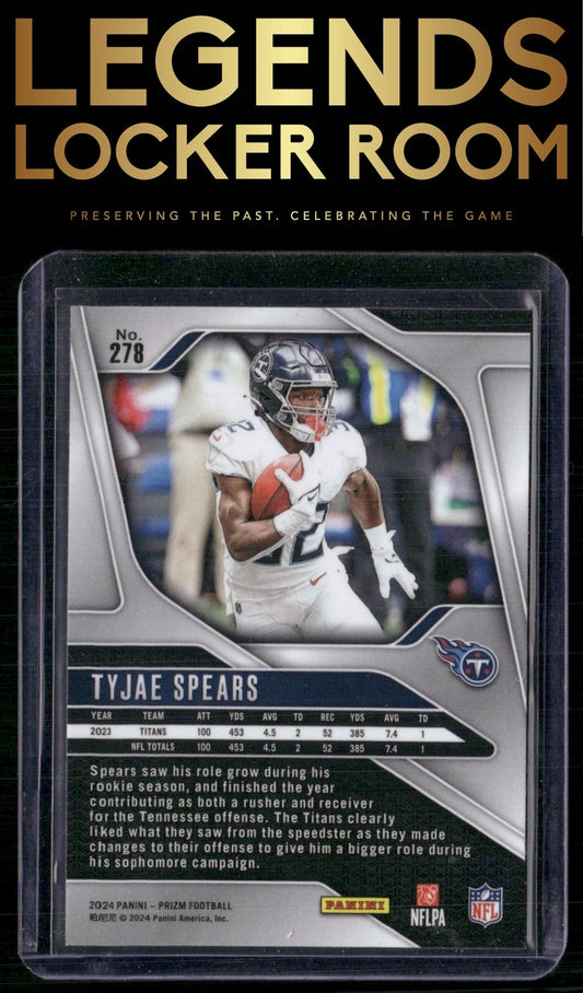 2024 Panini Prizm #278 Tyjae Spears