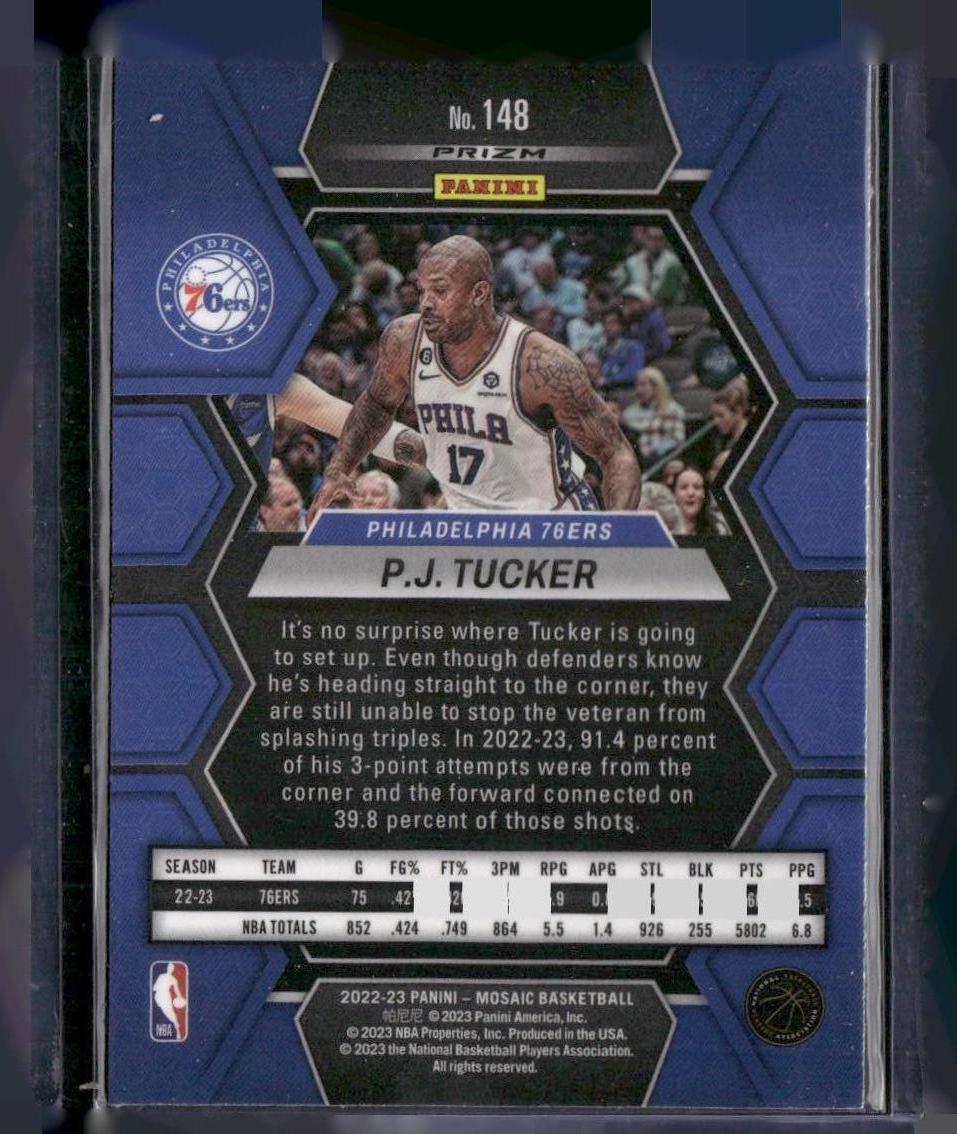 2022-23 Panini Mosaic #148 P.J. Tucker Green