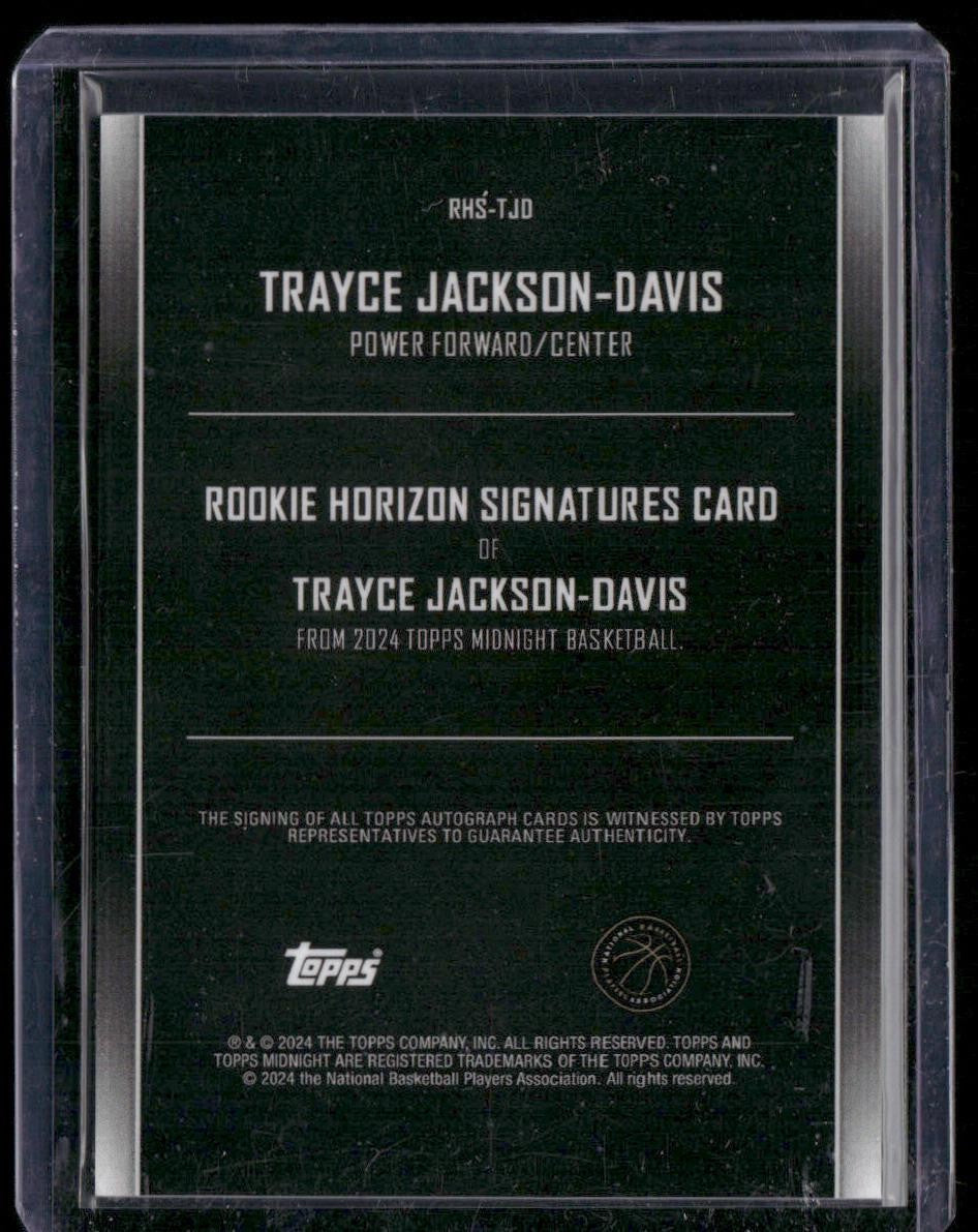 2023-24 Topps Midnight #RHS-TJD Trayce Jackson-Davis Rookie Horizon Signatures