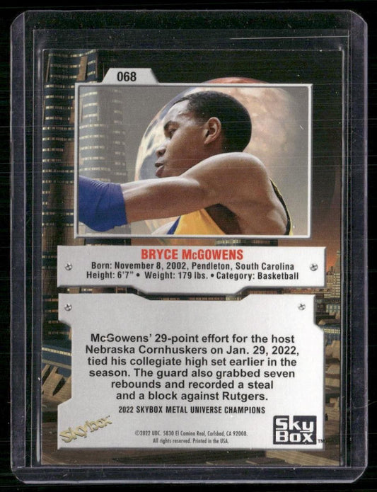 2022 SkyBox Metal Universe Champions #068 Bryce McGowens