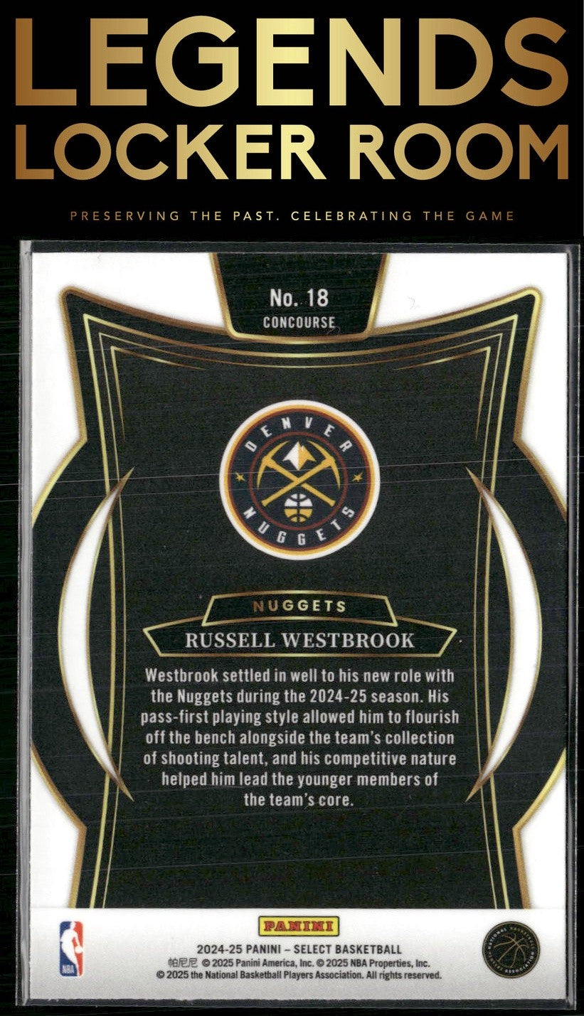 2024-25 Panini Select #18 Russell Westbrook