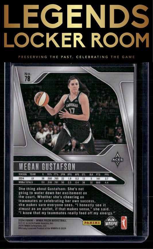 2024 Panini Prizm WNBA #78 Megan Gustafson