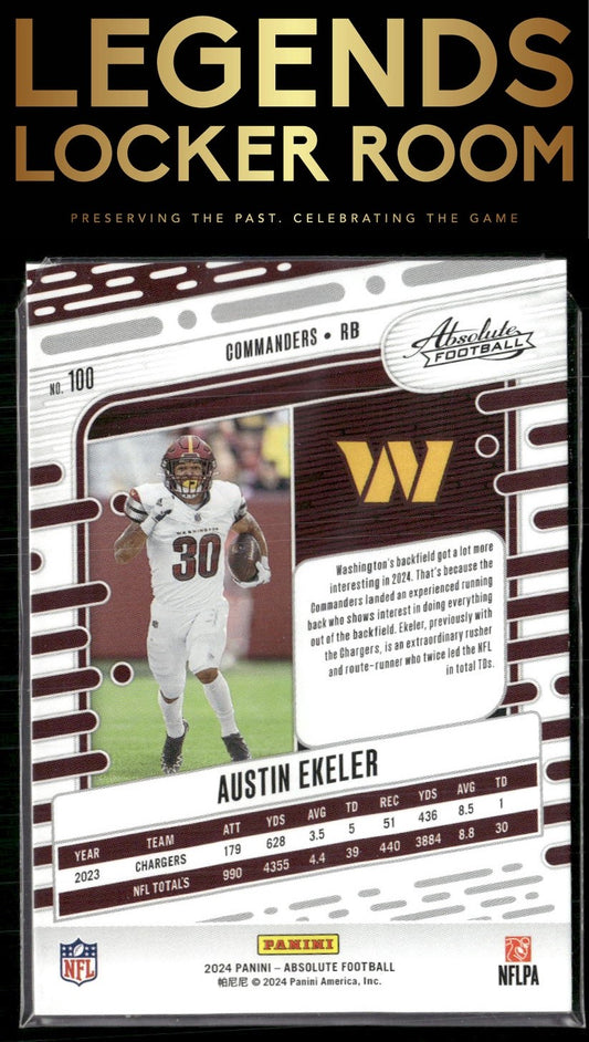 2024 Panini Absolute #100 Austin Ekeler