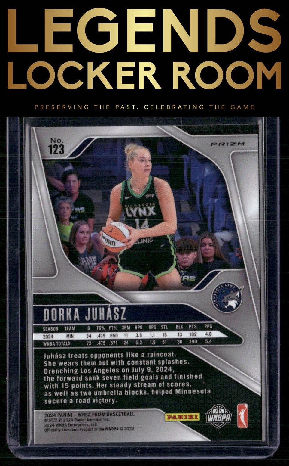 2024 Panini Prizm WNBA #123 Dorka Juhasz Silver Prizms