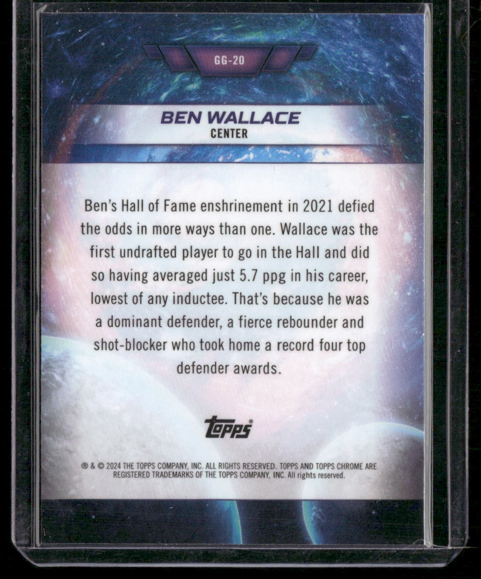 2023-24 Topps Chrome Cosmic #GG-20 Ben Wallace Galaxy Greats