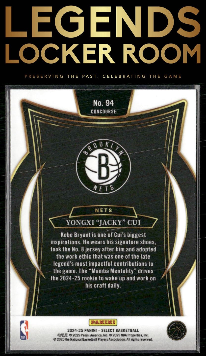 2024-25 Panini Select #94 Yongxi "Jacky" Cui