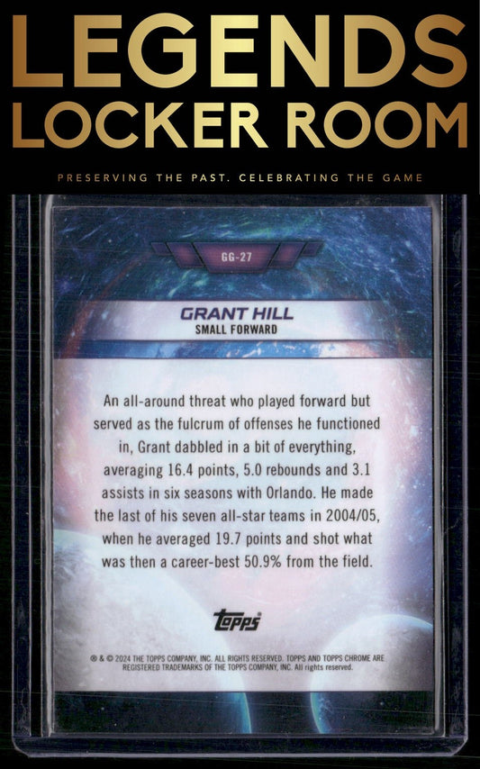 2023-24 Topps Chrome Cosmic #GG-27 Grant Hill Galaxy Greats