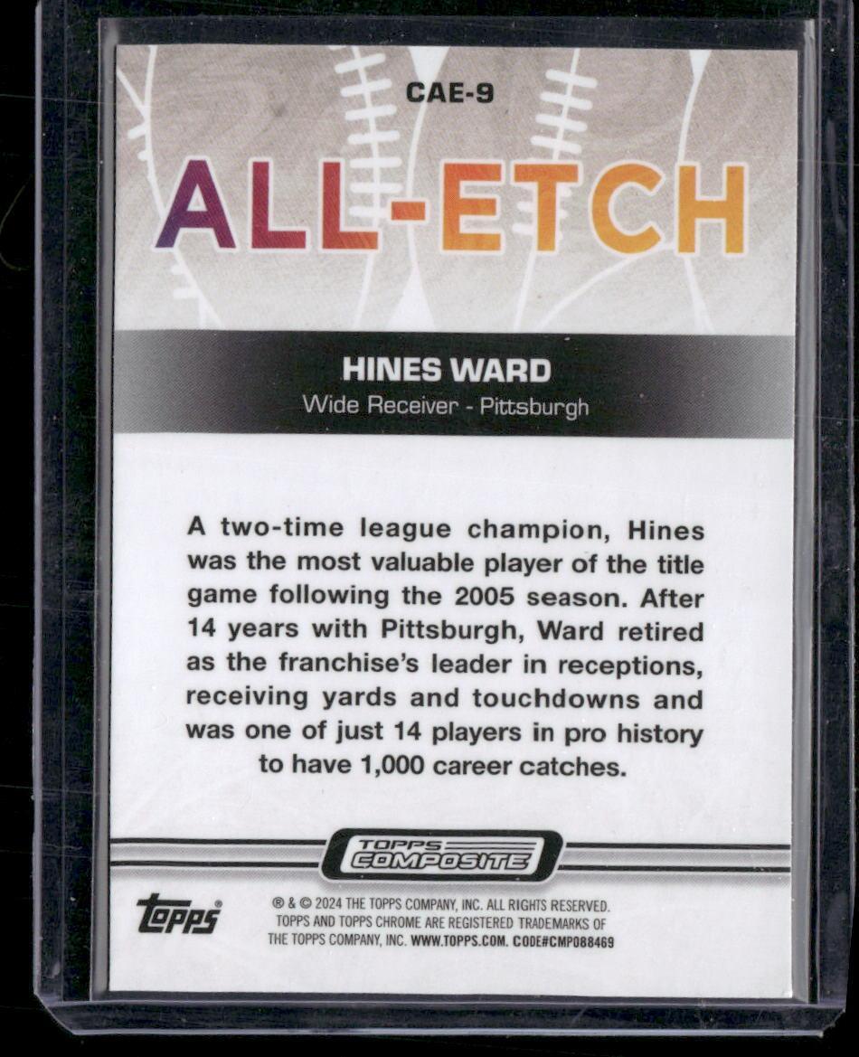 2023 Topps Composite #CAE-9 Hines Ward Chrome All Etch