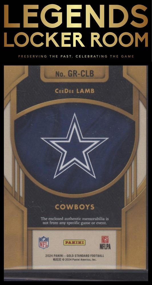 2024 Panini Gold Standard #GR-CLB CeeDee Lamb Gold Rush #/299