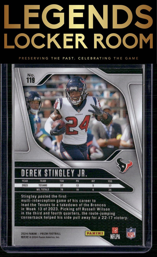 2024 Panini Prizm #119 Derek Stingley Jr.