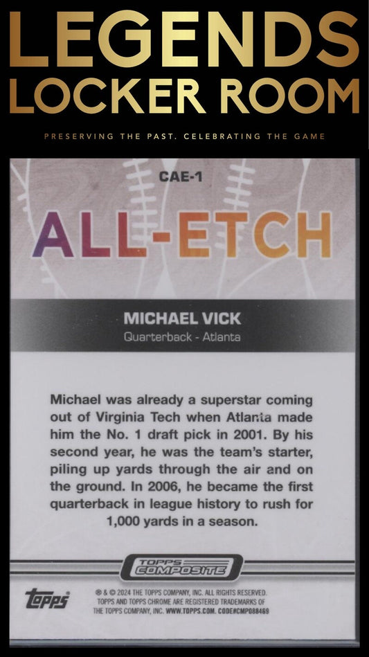2023 Topps Composite #CAE-1 Michael Vick Chrome All Etch