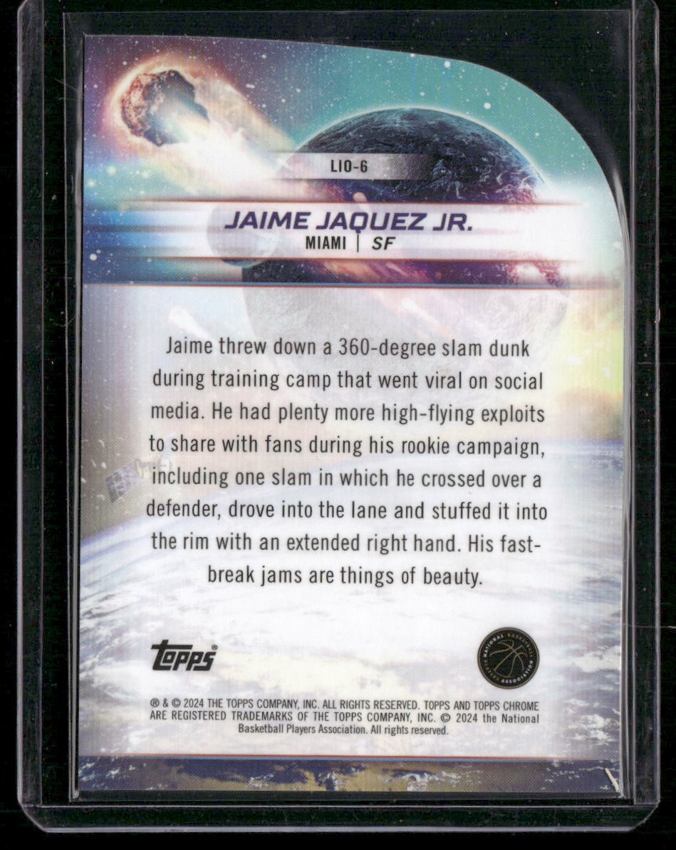 2023-24 Topps Chrome Cosmic #LIO-6 Jaime Jaquez Jr. Launched Into Orbit