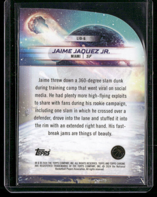 2023-24 Topps Chrome Cosmic #LIO-6 Jaime Jaquez Jr. Launched Into Orbit