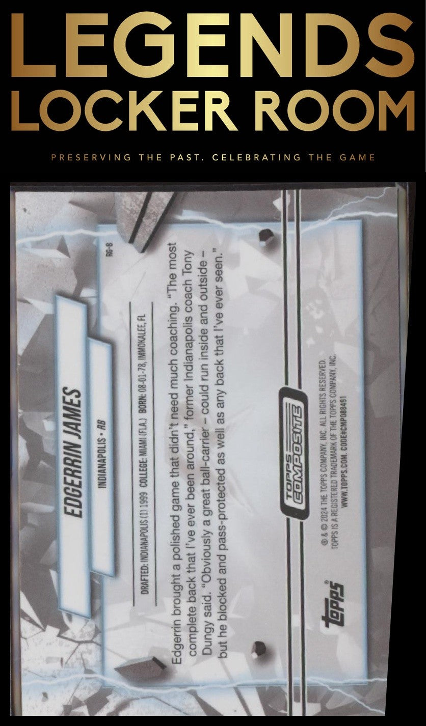 2023 Topps Composite #RG-8 Edgerrin James Resurgence Grounded
