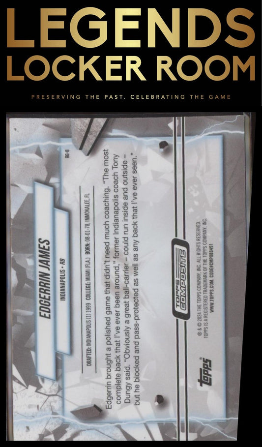 2023 Topps Composite #RG-8 Edgerrin James Resurgence Grounded