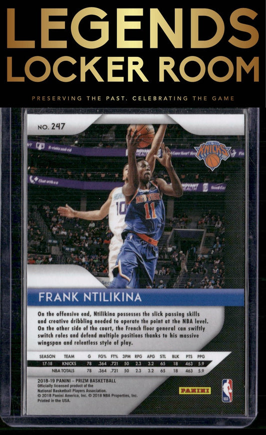 2018-19 Panini Prizm #247 Frank Ntilikina