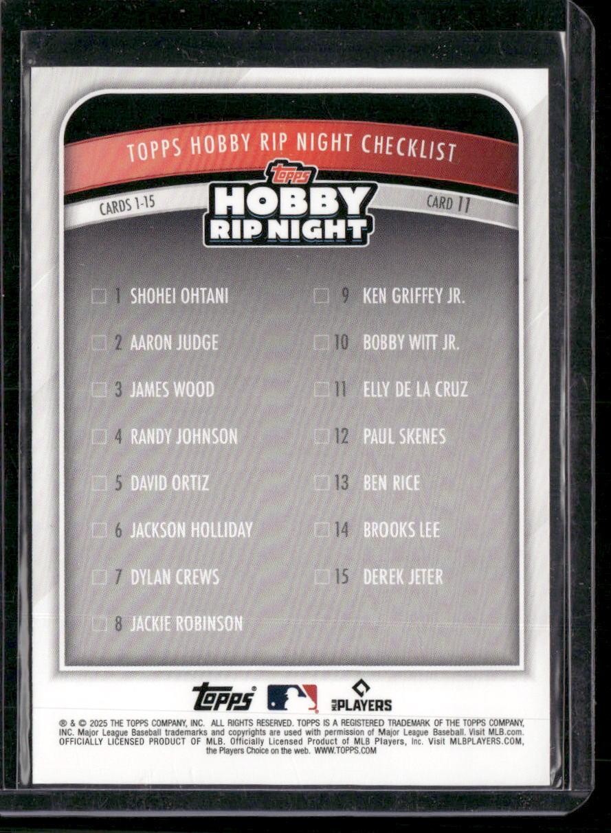2025 Topps Hobby Rip Night #11 Elly De La Cruz