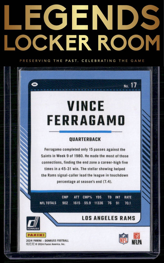 2024 Donruss #17 Vince Ferragamo