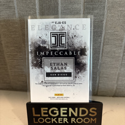 2025 Panini Impeccable Ethan Salas Elegance Jersey Patch Auto San Diego Padres