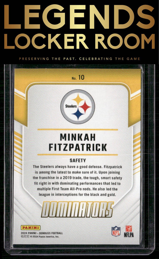 2024 Donruss #10 Minkah Fitzpatrick Dominators