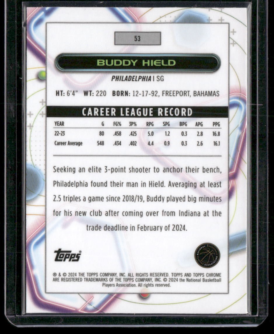 2023-24 Topps Chrome Cosmic #53 Buddy Hield