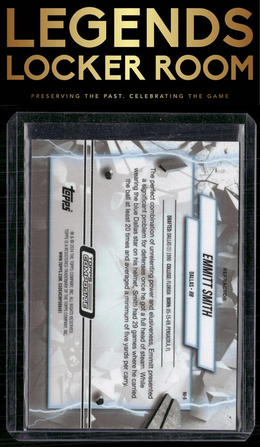 2023 Topps Composite #RG-5 Emmitt Smith Resurgence Grounded Refractor