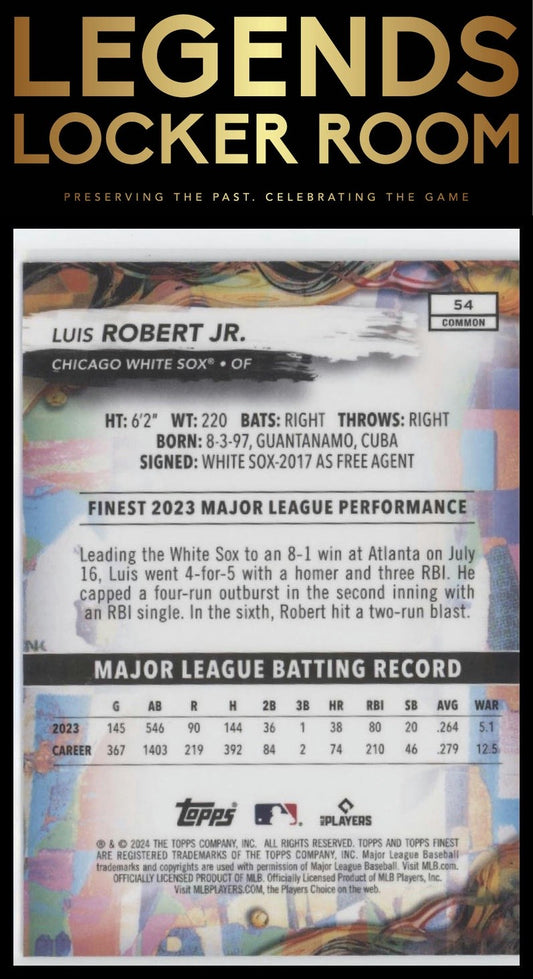 2024 Finest #54 Luis Robert Jr.