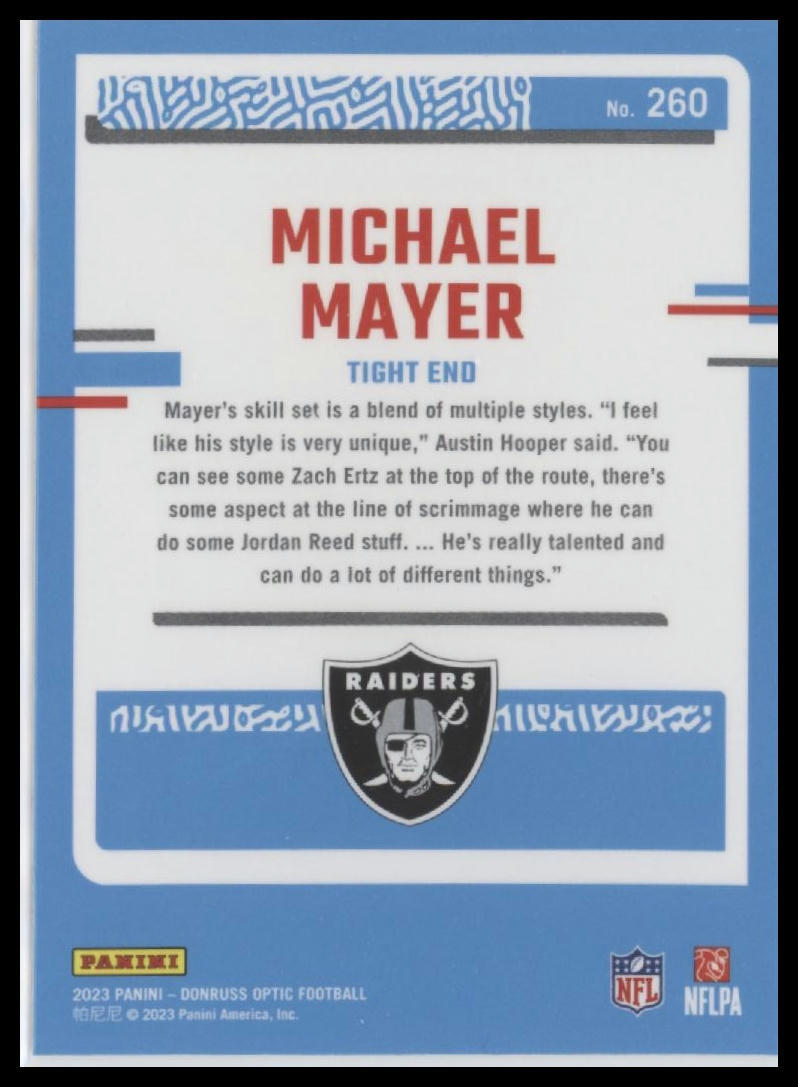 2023 Donruss Optic #260 Michael Mayer