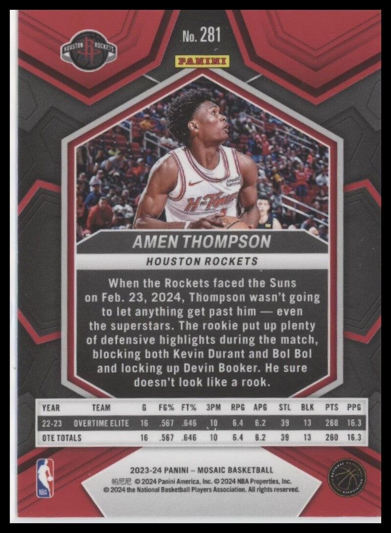 2023-24 Panini Mosaic #207 Kris Murray