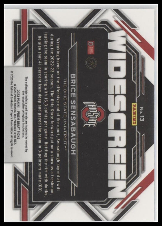2023 Panini Prizm Draft Picks #13 Brice Sensabaugh Widescreen