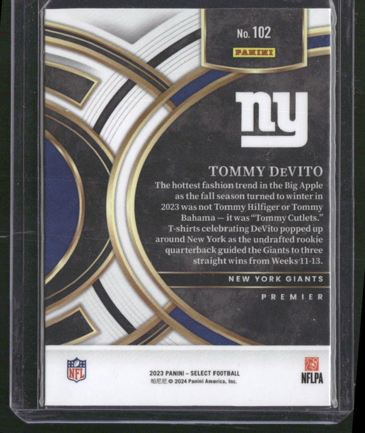 2023 Panini Select #102 Tommy DeVito
