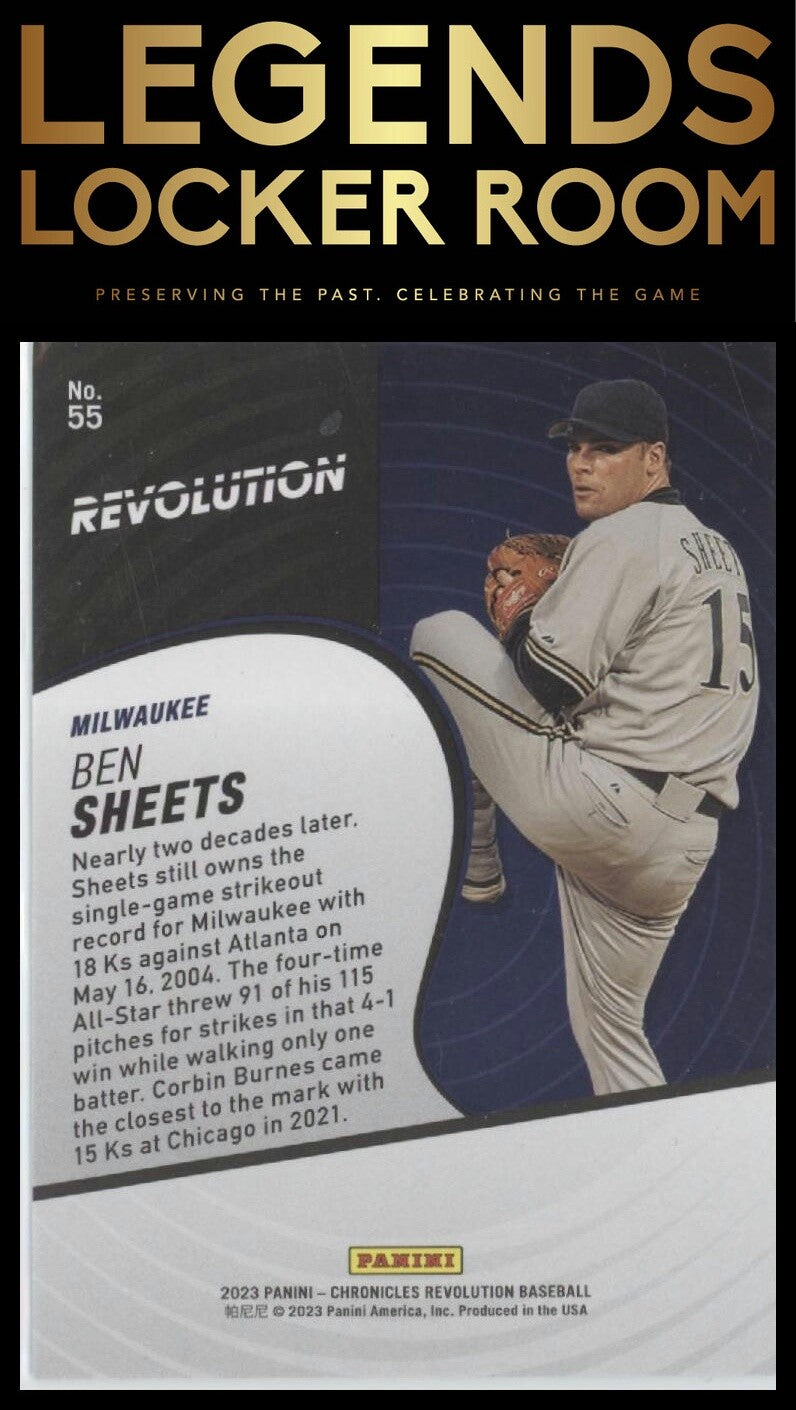 2023 Panini Chronicles Revolution Ben Sheets