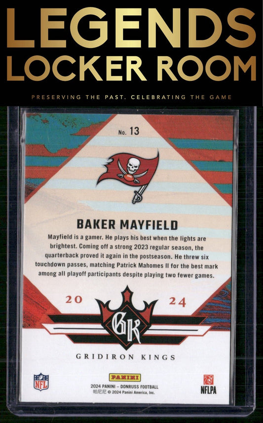 2024 Donruss #13 Baker Mayfield Gridiron Kings
