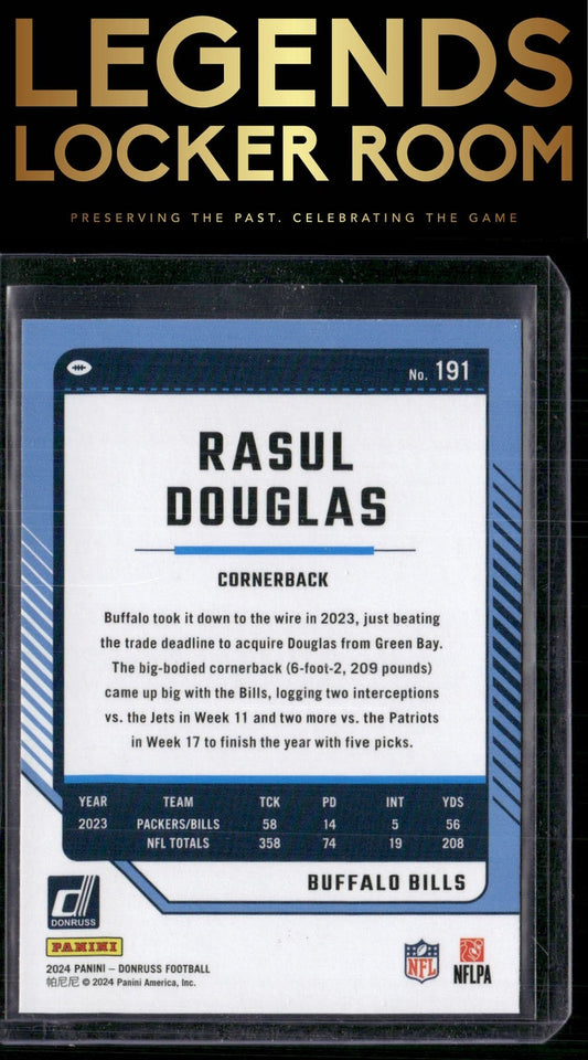 2024 Donruss #191 Rasul Douglas Press Proof Red
