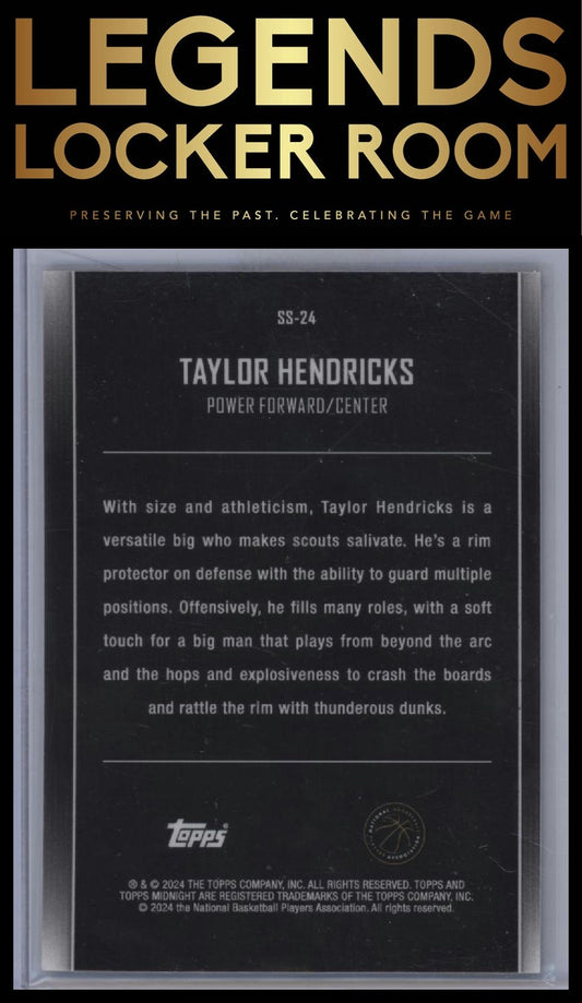 2023-24 Topps Midnight #SS-24 Taylor Hendricks Star Studded Dusk #/75