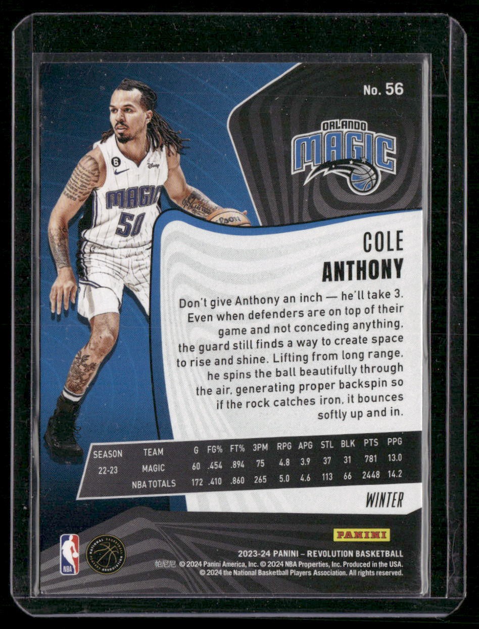 2023-24 Panini Revolution #56 Cole Anthony Winter