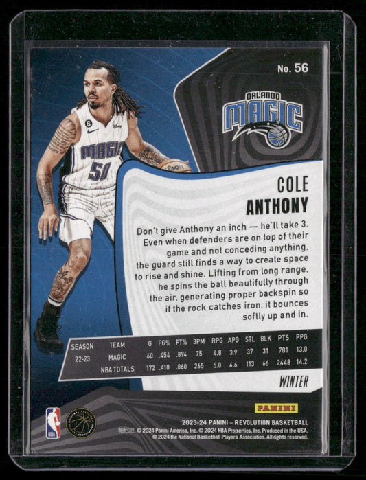 2023-24 Panini Revolution #56 Cole Anthony Winter
