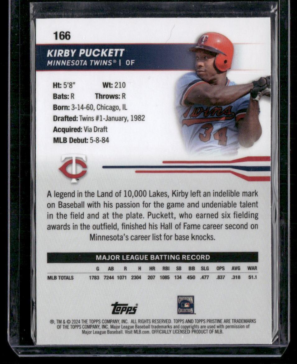 2024 Topps Pristine #166 Kirby Puckett
