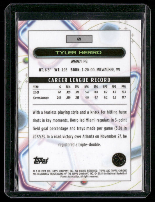 2023-24 Topps Chrome Cosmic #69 Tyler Herro
