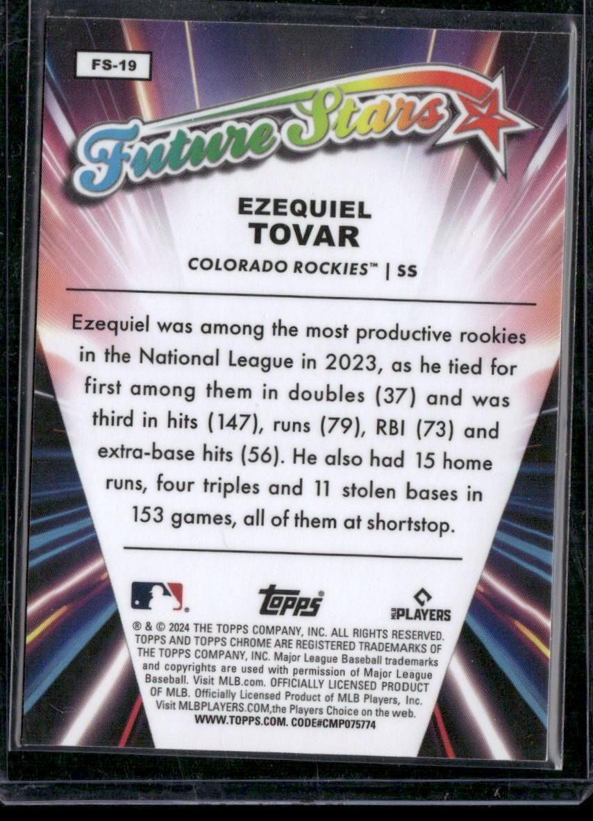 2024 Topps Chrome #FS-19 Ezequiel Tovar Future Stars