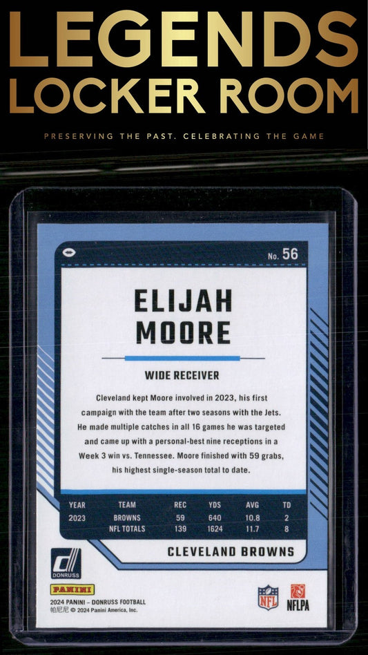 2024 Donruss #56 Elijah Moore Press Proof Red