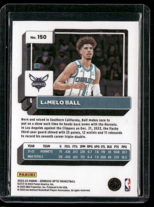 2022-23 Donruss Optic #150 LaMelo Ball