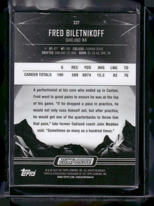 2023 Topps Composite #337 Fred Biletnikoff