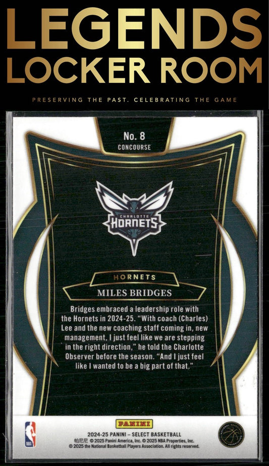 2024-25 Panini Select #8 Miles Bridges