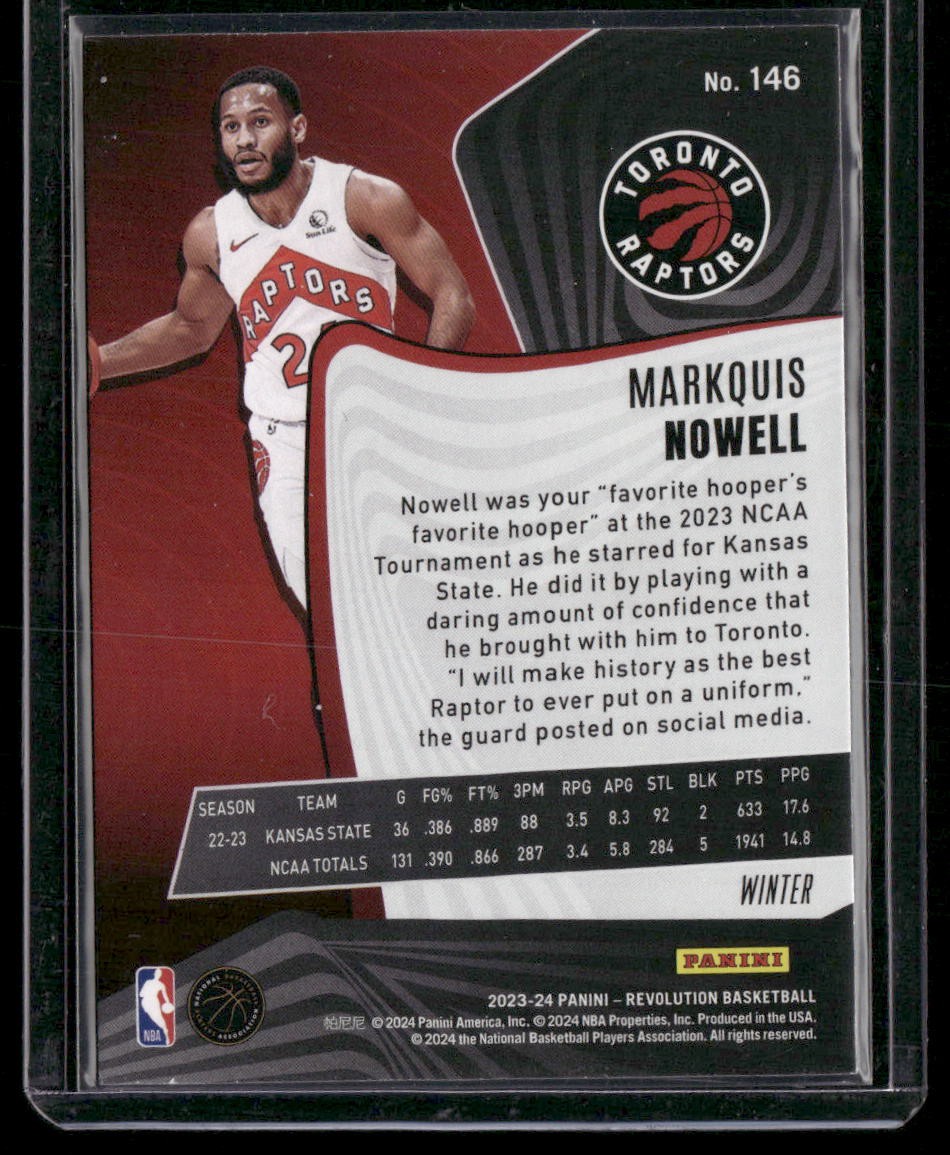 2023-24 Panini Revolution #146 Markquis Nowell Winter