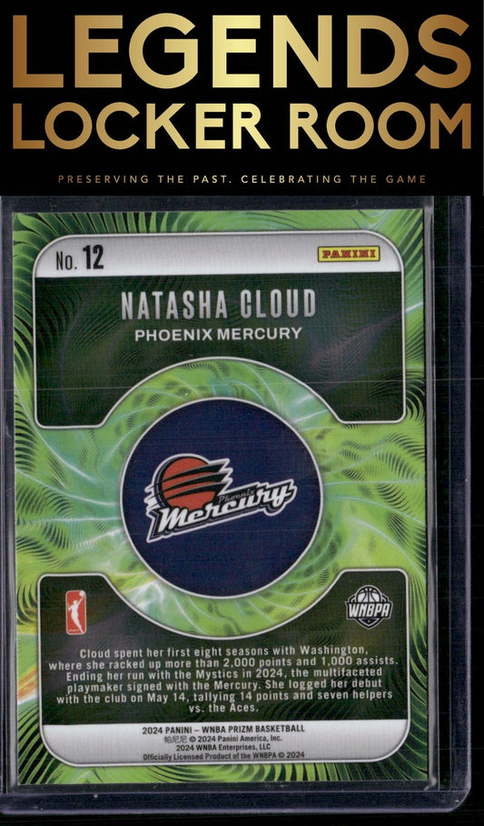 2024 Panini Prizm WNBA #12 Natasha Cloud Fractal