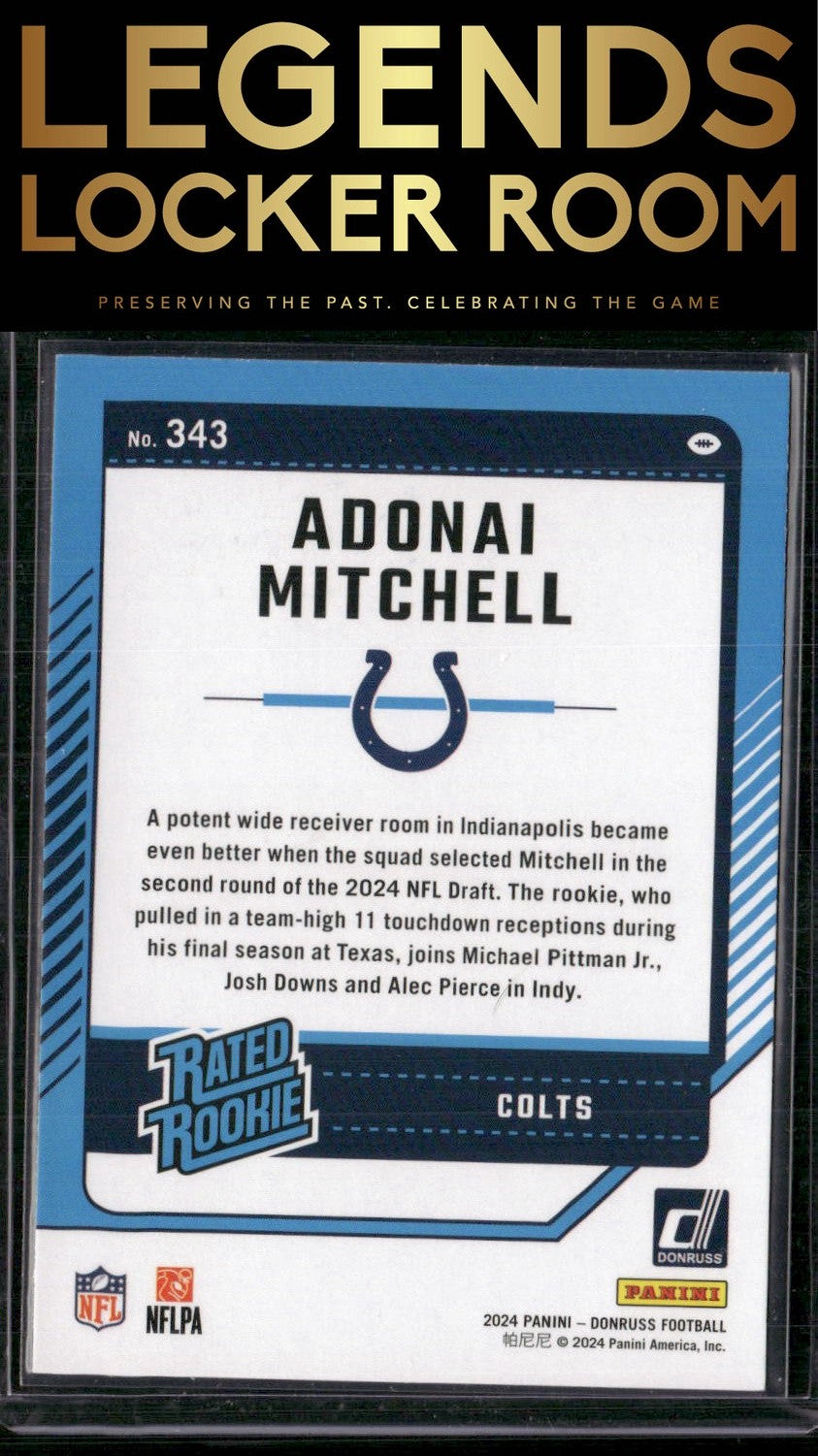2024 Donruss #343 Adonai Mitchell