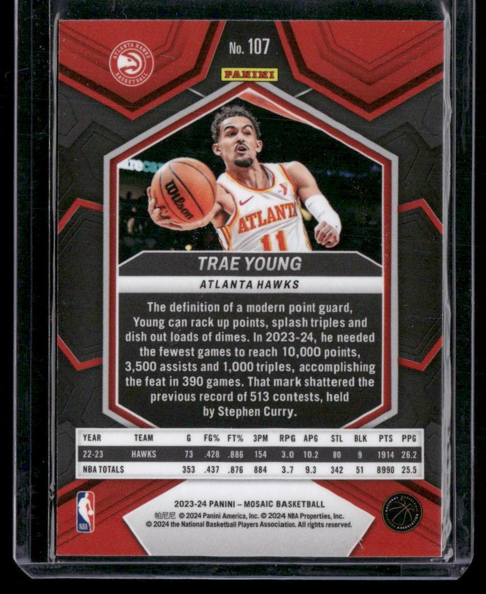 2023-24 Panini Mosaic #107 Trae Young