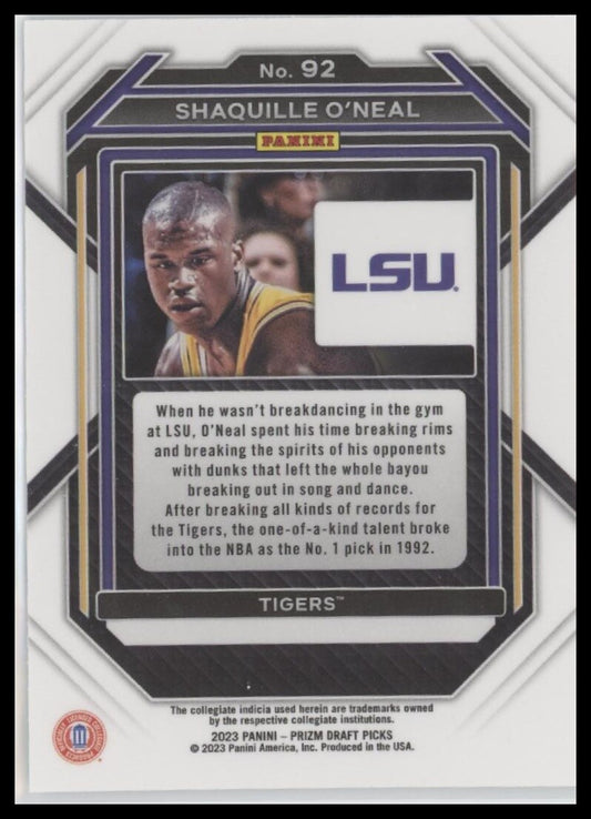 2023 Panini Prizm Draft Picks #92 Shaquille O'Neal