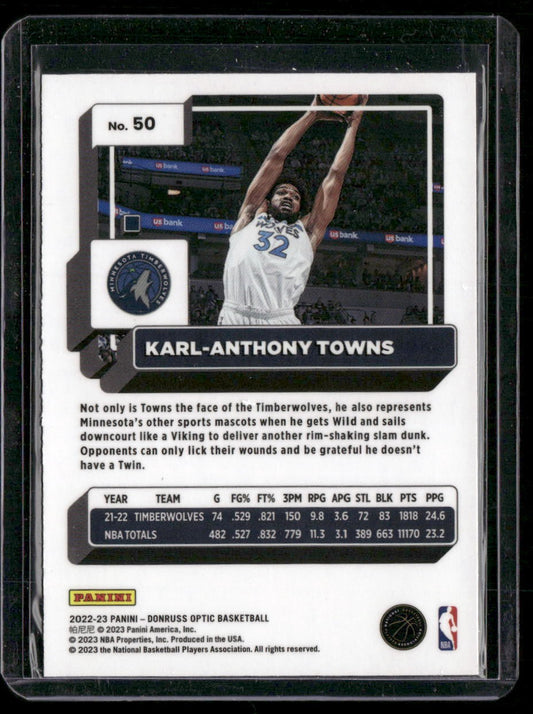 2022-23 Donruss Optic #50 Karl-Anthony Towns